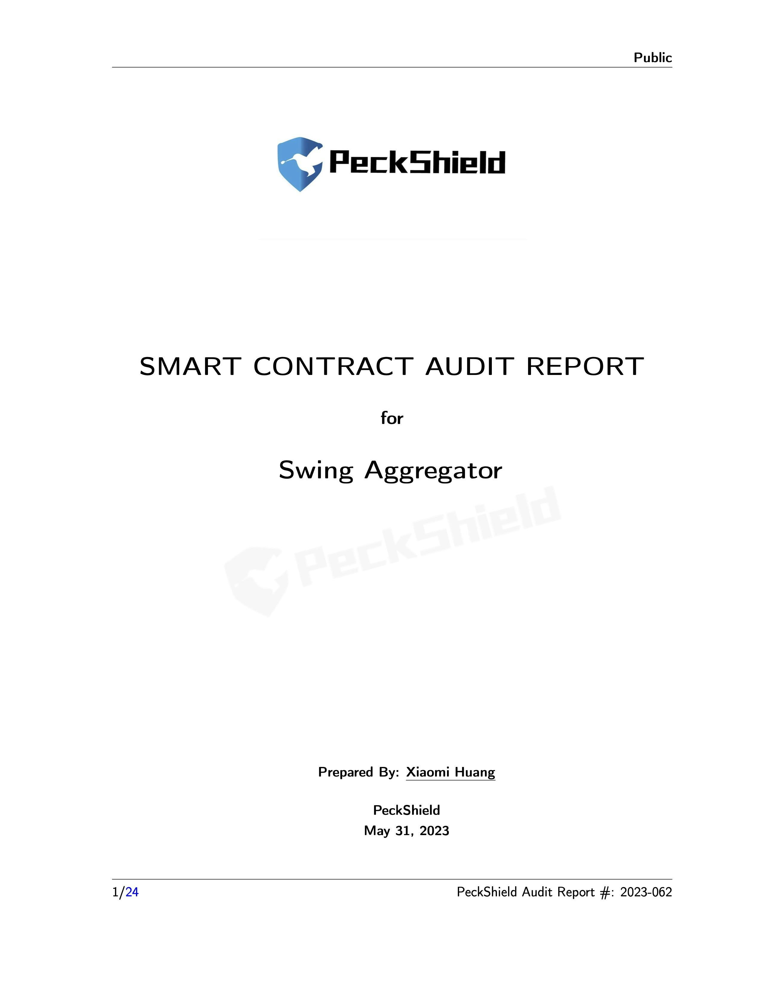 PeckShield Audit Report 01